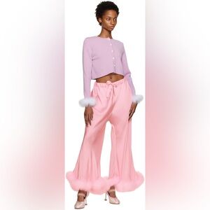 Sleeper Boudoir Feather Embellished pants - Size M-XL